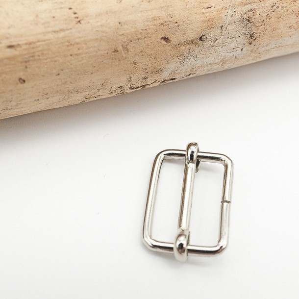20mm Nickel Adjustable Buckle - Maison Klem